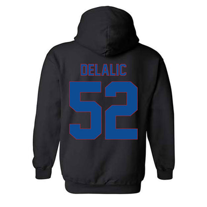 DePaul - NCAA Men's Basketball : Amsal Delalic - Vintage Shersey Hooded Sweatshirt-1