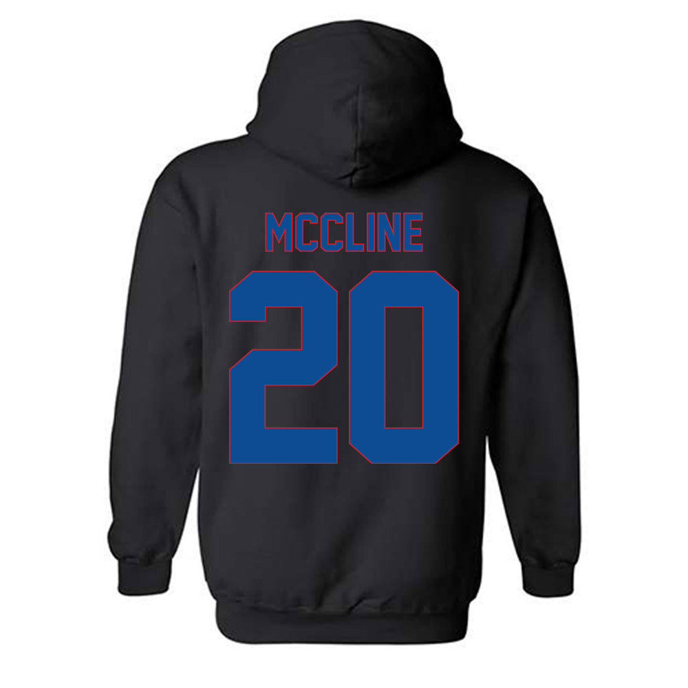 DePaul - NCAA Women's Basketball : Shakara Mccline - Vintage Shersey Hooded Sweatshirt-1