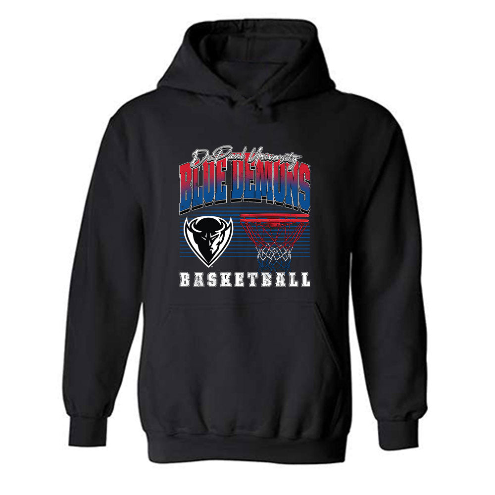 DePaul - NCAA Women's Basketball : Kate Clarke - Vintage Shersey Hooded Sweatshirt-0