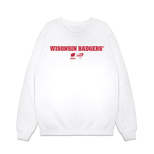 Wisconsin - NCAA Women's Ice Hockey : Caroline Harvey - Classic Shersey Premium Crewneck Sweatshirt-0
