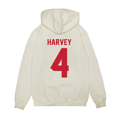 Wisconsin - NCAA Women's Ice Hockey : Caroline Harvey - Classic Shersey KK4 Premium Hooded Sweatshirt-1