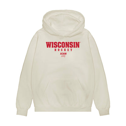 Wisconsin - NCAA Women's Ice Hockey : Caroline Harvey - Classic Shersey KK4 Premium Hooded Sweatshirt-0