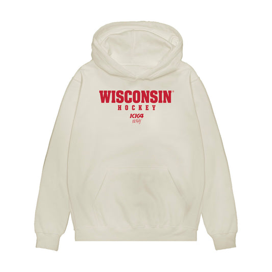 Wisconsin - NCAA Women's Ice Hockey : Caroline Harvey - Classic Shersey KK4 Premium Hooded Sweatshirt-0