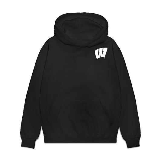 Wisconsin - NCAA Women's Ice Hockey : Caroline Harvey - Collage Premium Hooded Sweatshirt-0