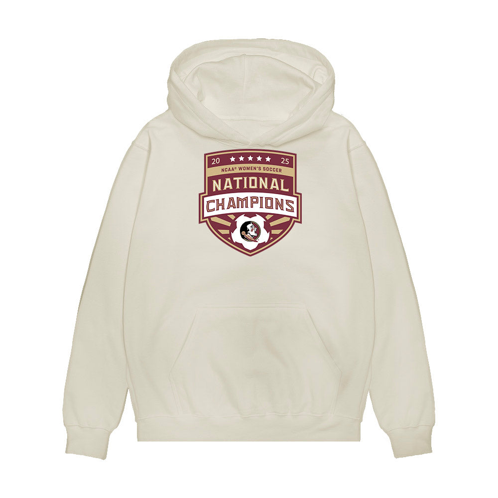 FSU - NCAA Women's Soccer : NCAA® 2025 National Champions Roster Premium Hooded Sweatshirt-0