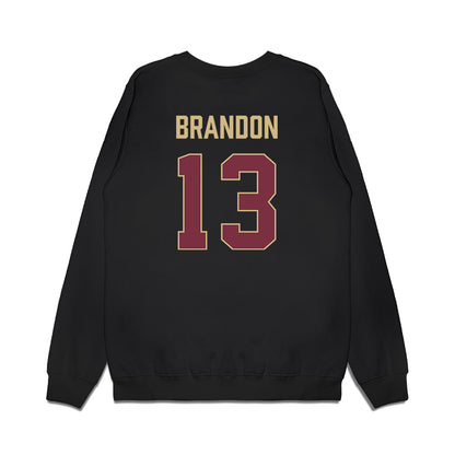 FSU - NCAA Women's Soccer : Mya Brandon - NCAA® 2025 National Champions Premium Crewneck Sweatshirt-1
