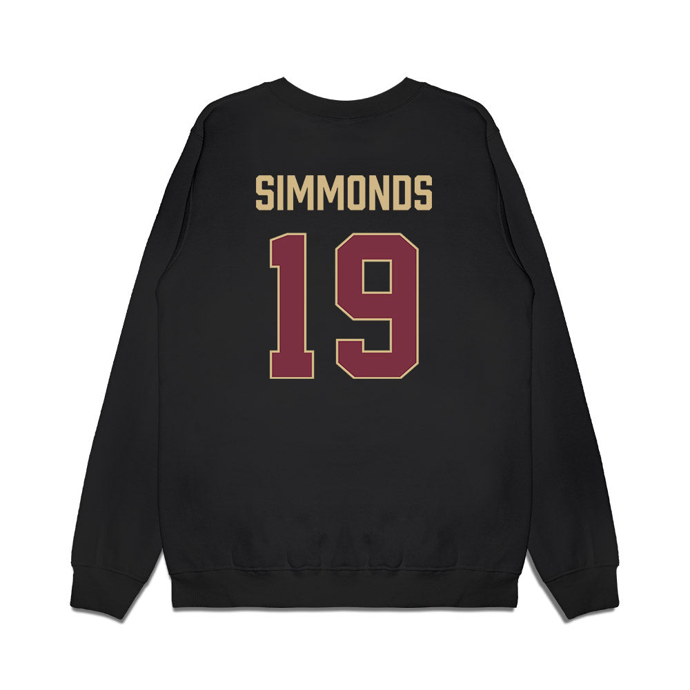 FSU - NCAA Women's Soccer : Kameron Simmonds - NCAA® 2025 National Champions Premium Crewneck Sweatshirt-1