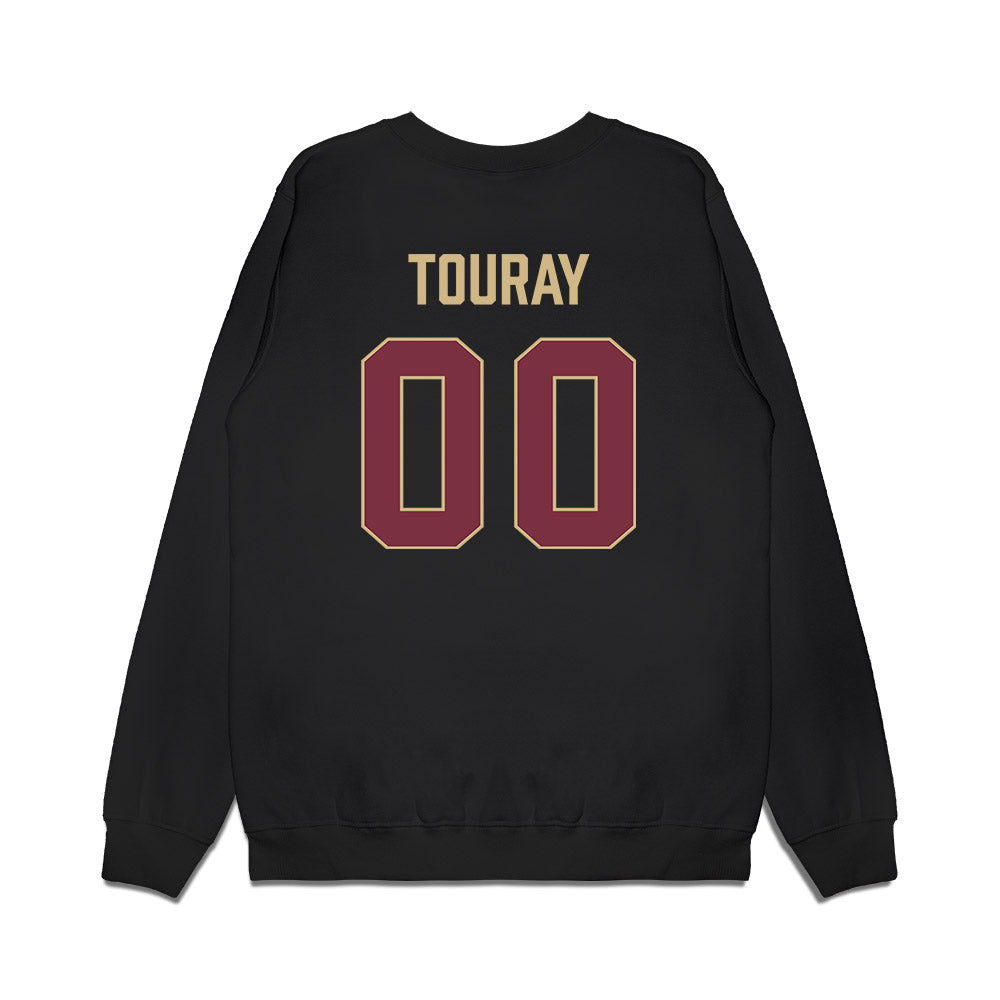 FSU - NCAA Women's Soccer : Nyanya Touray - NCAA® 2025 National Champions Premium Crewneck Sweatshirt-1