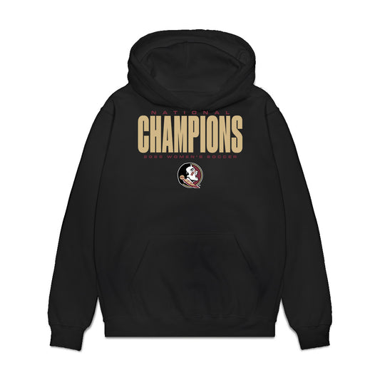 FSU - NCAA Women's Soccer : Taylor Suarez - NCAA® 2025 National Champions Premium Hooded Sweatshirt-0