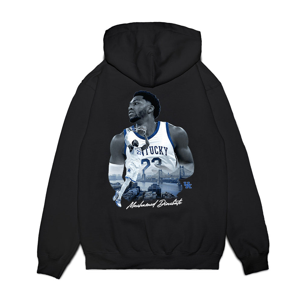 Kentucky - NCAA Men's Basketball : Mouhamed Dioubate - Graphic Premium Hooded Sweatshirt-1