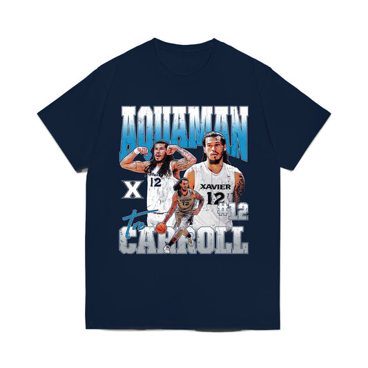 Xavier - NCAA Men's Basketball : Tre Carroll - Collage Comfort Colors T-Shirt-0
