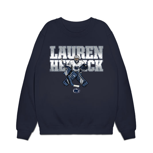 Penn State - NCAA Women's Ice Hockey : Lauren Hernick - Graphic Premium Crewneck Sweatshirt-0