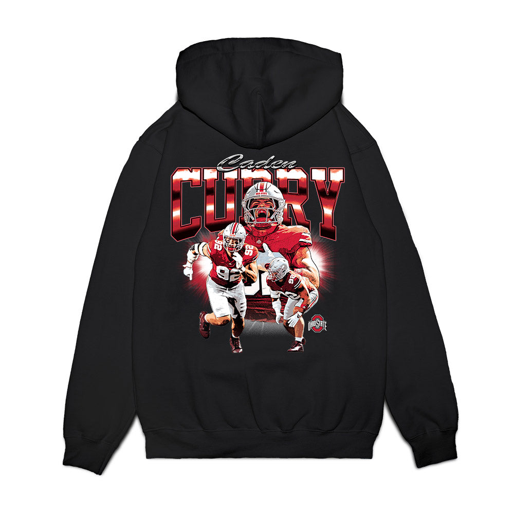 Ohio State - NCAA Football : Caden Curry - Collage Premium Hooded Sweatshirt-1