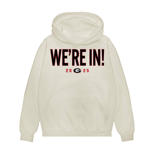 Georgia - NCAA Football : Clinton Barlow - We're In Premium Hooded Sweatshirt-0