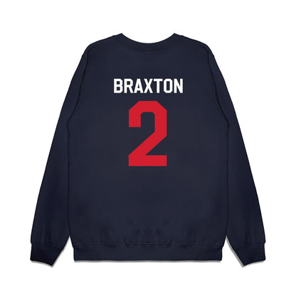 Ole Miss - NCAA Football : Jaylon Braxton - We're In Premium Crewneck Sweatshirt-1