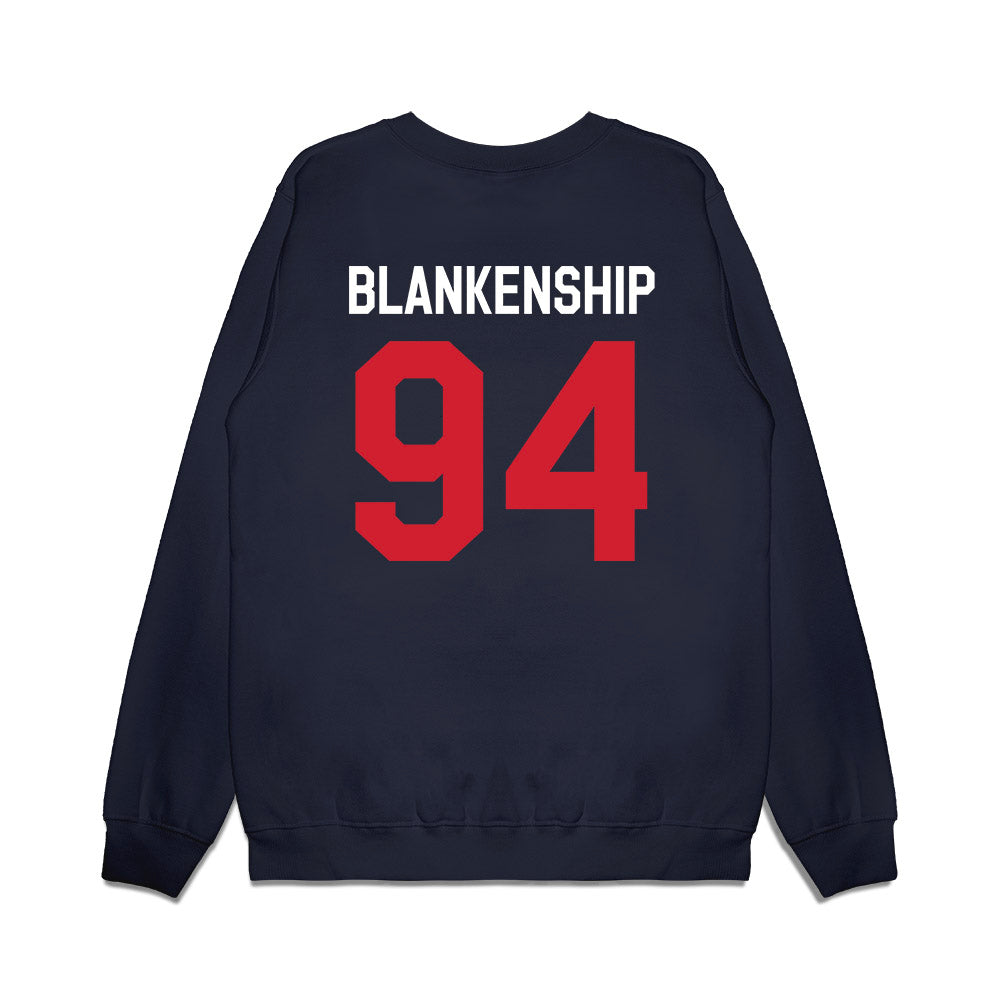 Ole Miss - NCAA Football : Caleb Blankenship - We're In Premium Crewneck Sweatshirt-1