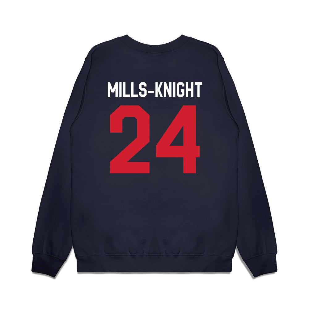 Ole Miss - NCAA Football : Shekai Mills-Knight - We're In Premium Crewneck Sweatshirt-1
