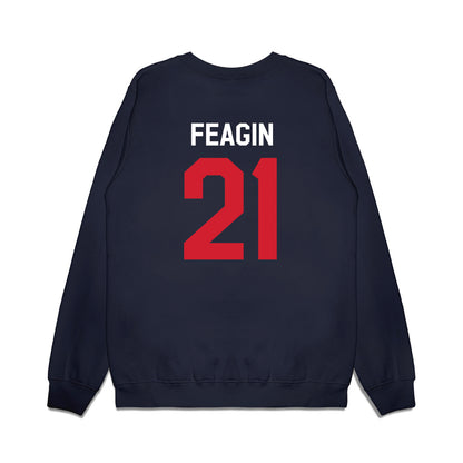 Ole Miss - NCAA Football : Tavoy Feagin - We're In Premium Crewneck Sweatshirt-1