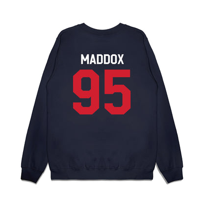 Ole Miss - NCAA Football : Andrew Maddox - We're In Premium Crewneck Sweatshirt-1