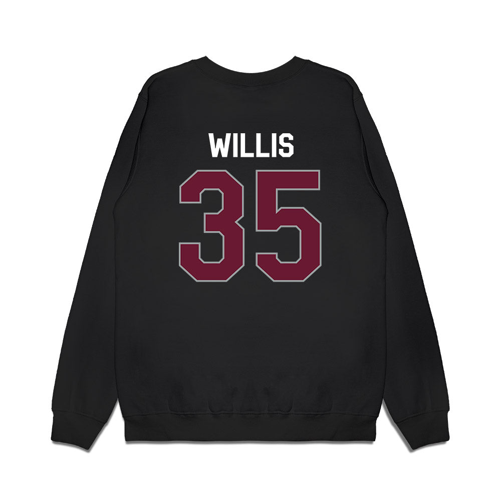Texas A&M - NCAA Football : Isaiah Willis - We're In Premium Crewneck Sweatshirt-1