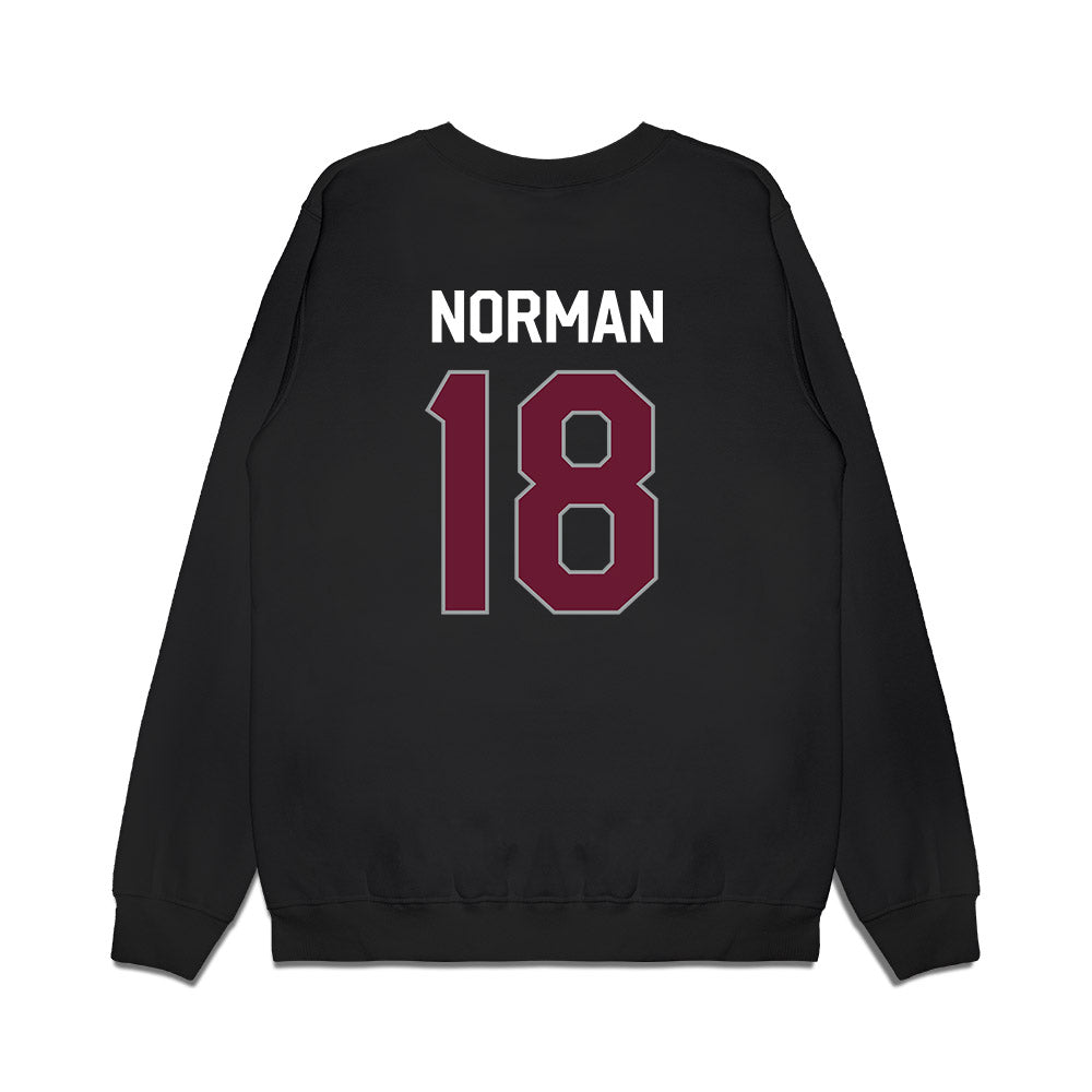 Texas A&M - NCAA Football : TK Norman - We're In Premium Crewneck Sweatshirt-1