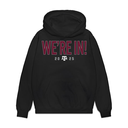 Texas A&M - NCAA Football : Jordan Pride - We're In Premium Hooded Sweatshirt-0