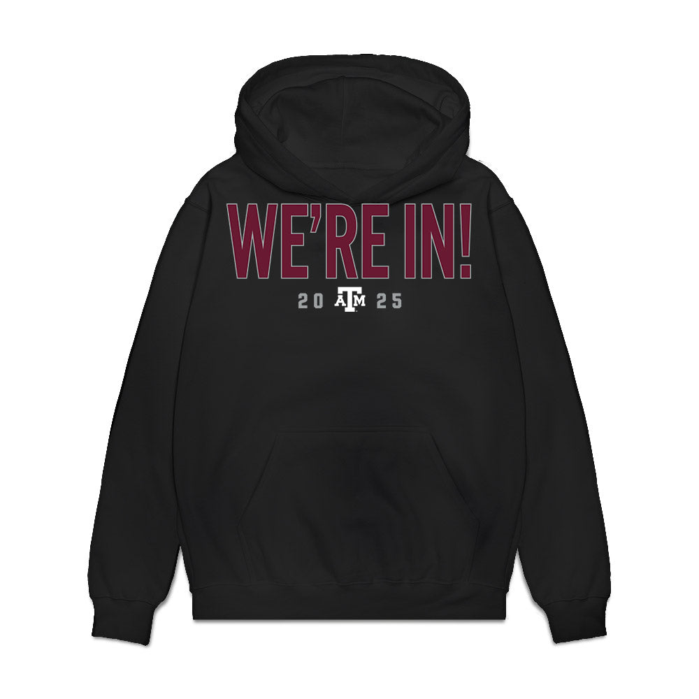 Texas A&M - NCAA Football : Luke Miller - We're In Premium Hooded Sweatshirt-0