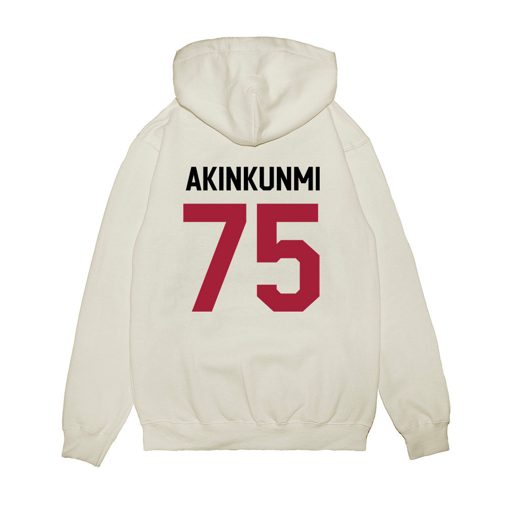 Oklahoma - NCAA Football : Daniel Akinkunmi - We're In Premium Hooded Sweatshirt-1