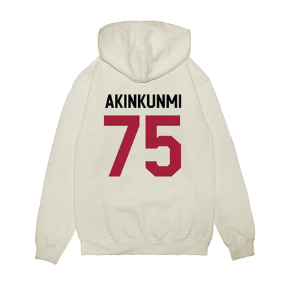 Oklahoma - NCAA Football : Daniel Akinkunmi - We're In Premium Hooded Sweatshirt-1
