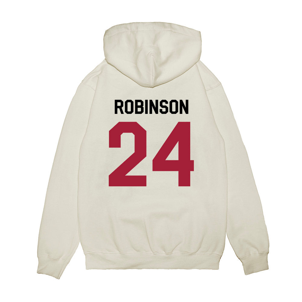 Oklahoma - NCAA Football : Xavier Robinson - We're In Premium Hooded Sweatshirt-1