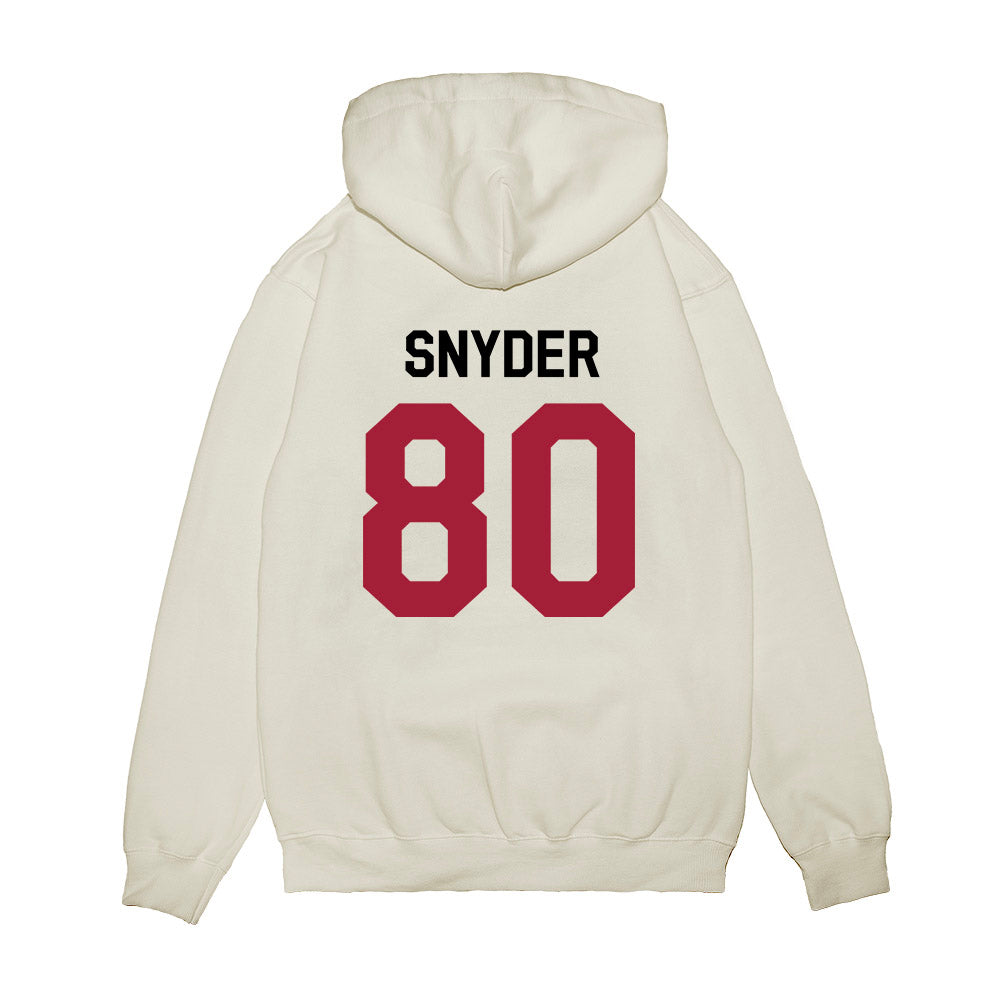 Oklahoma - NCAA Football : Jakeb Snyder - We're In Premium Hooded Sweatshirt-1