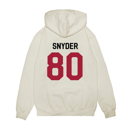 Oklahoma - NCAA Football : Jakeb Snyder - We're In Premium Hooded Sweatshirt-1