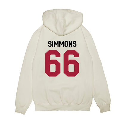 Oklahoma - NCAA Football : Derek Simmons - We're In Premium Hooded Sweatshirt-1