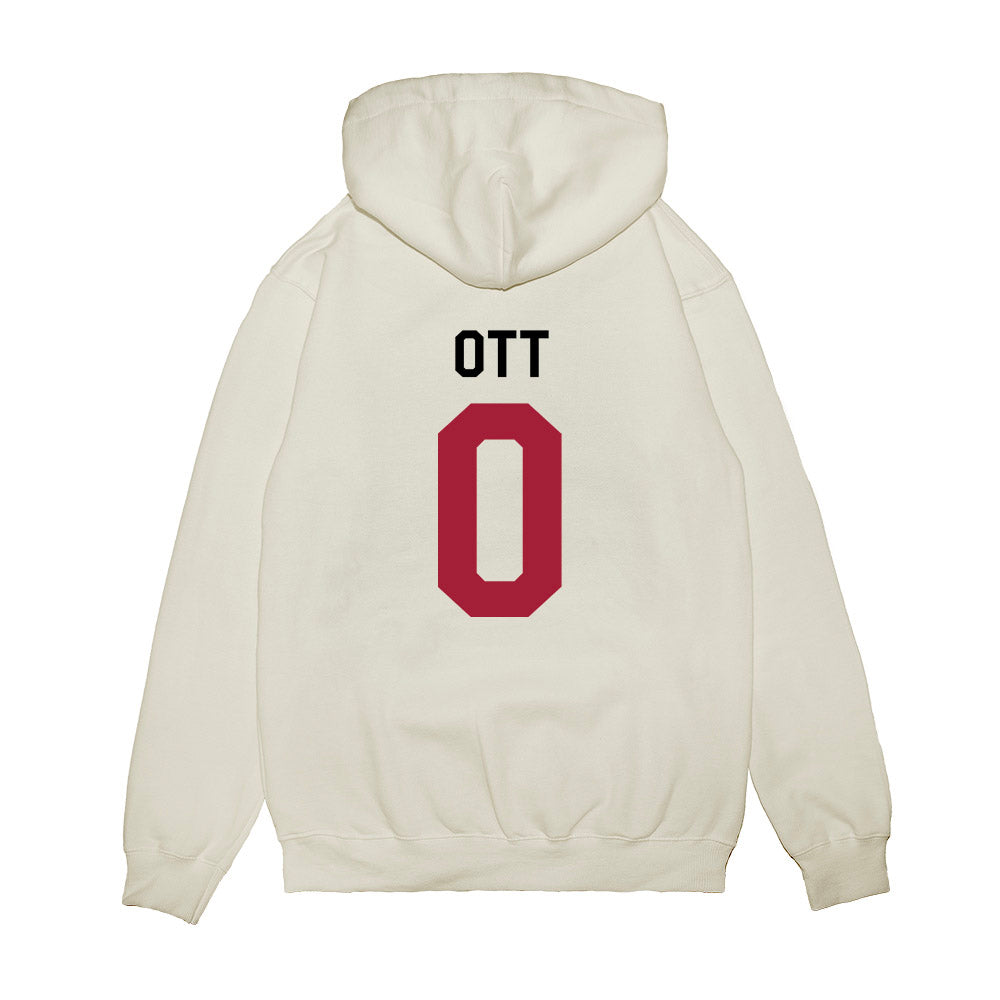 Oklahoma - NCAA Football : Jaydn Ott - We're In Premium Hooded Sweatshirt-1