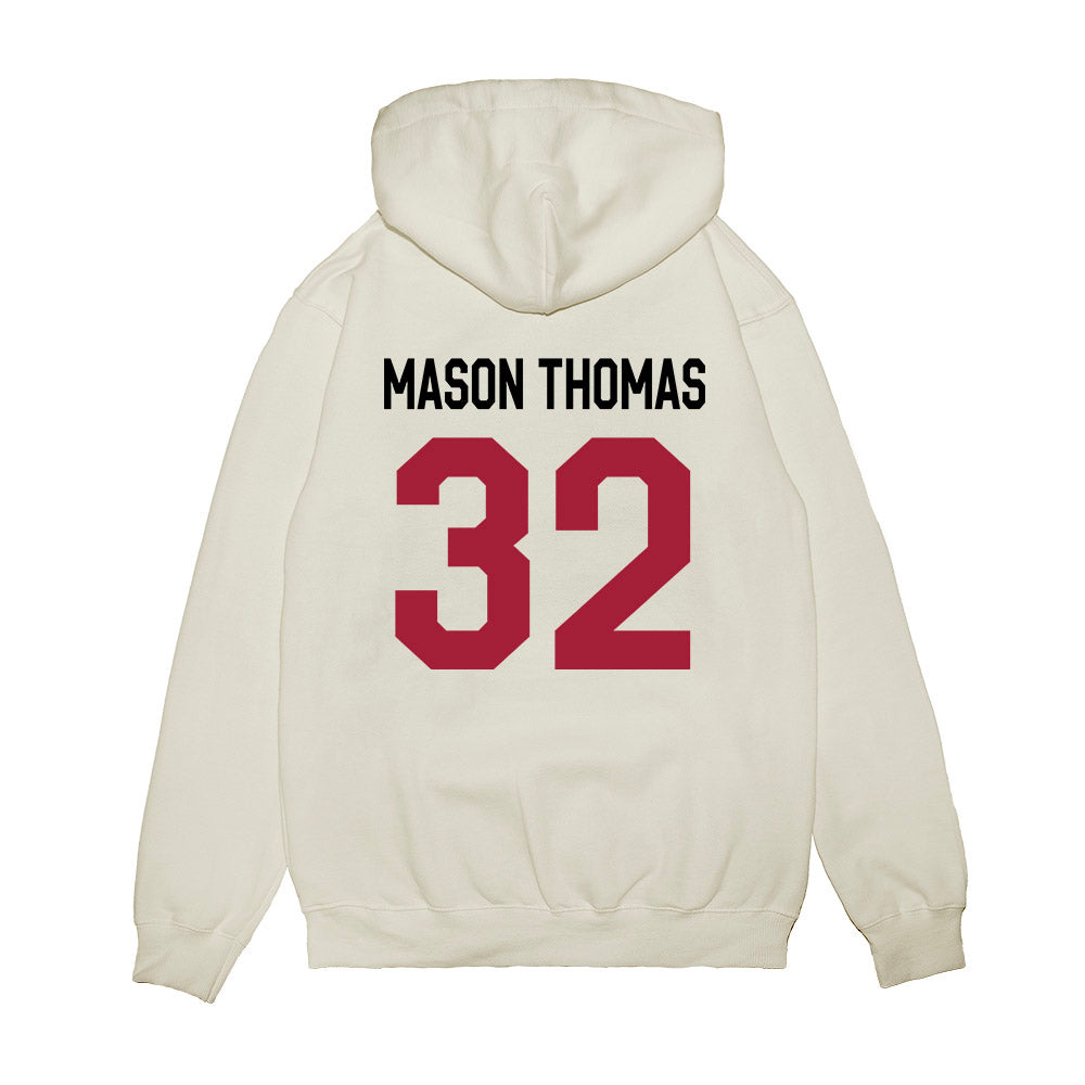 Oklahoma - NCAA Football : R Mason Thomas - We're In Premium Hooded Sweatshirt-1