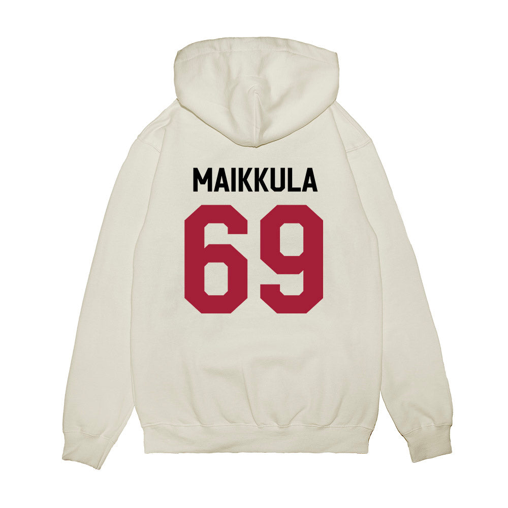 Oklahoma - NCAA Football : Jake Maikkula - We're In Premium Hooded Sweatshirt-1