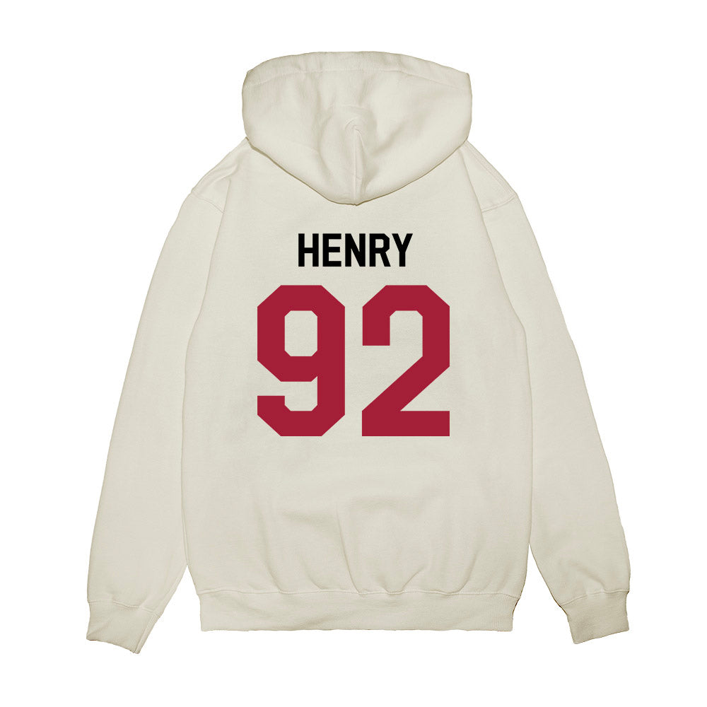 Oklahoma - NCAA Football : Jacob Henry - We're In Premium Hooded Sweatshirt-1