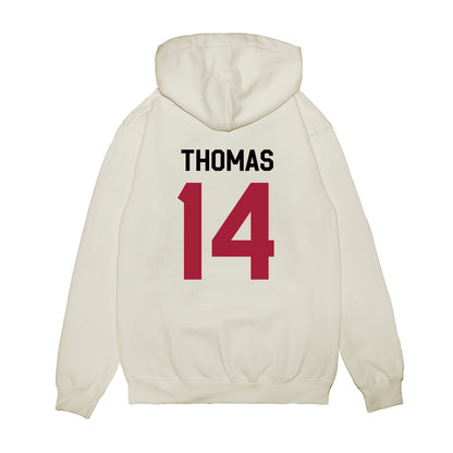Oklahoma - NCAA Football : Elijah Thomas - We're In Premium Hooded Sweatshirt-1