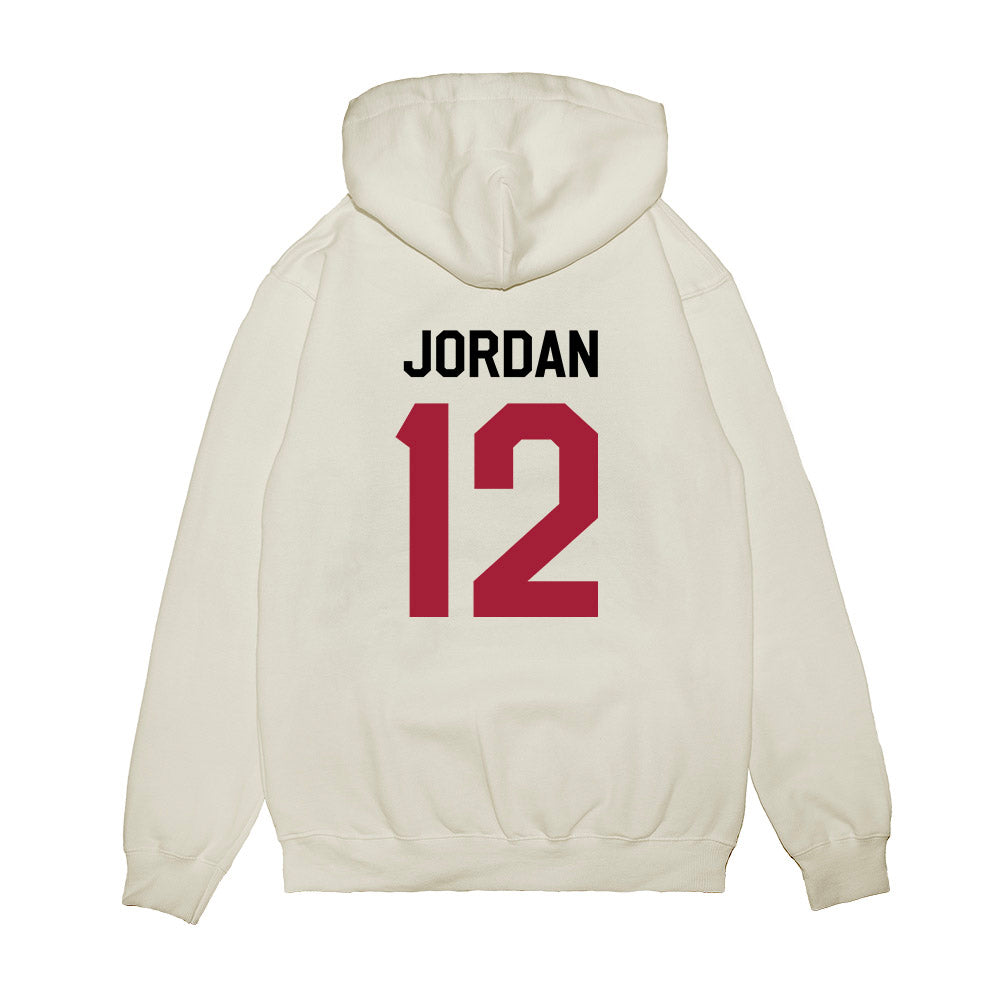 Oklahoma - NCAA Football : Devon Jordan - We're In Premium Hooded Sweatshirt-1