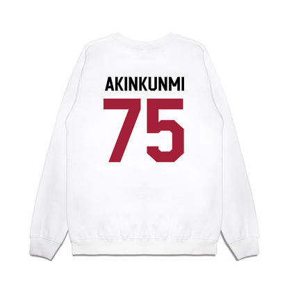 Oklahoma - NCAA Football : Daniel Akinkunmi - We're In Premium Crewneck Sweatshirt-1