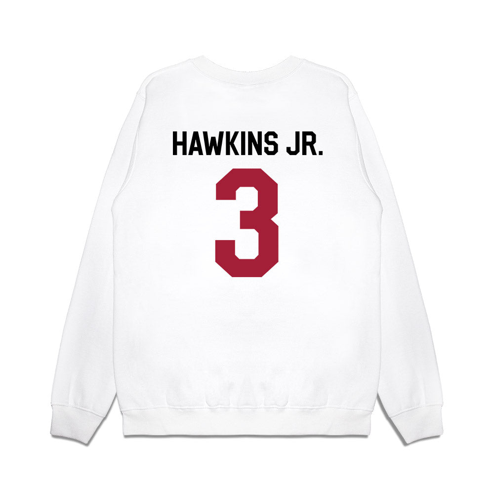 Oklahoma - NCAA Football : Michael Hawkins Jr. - We're In Premium Crewneck Sweatshirt-1