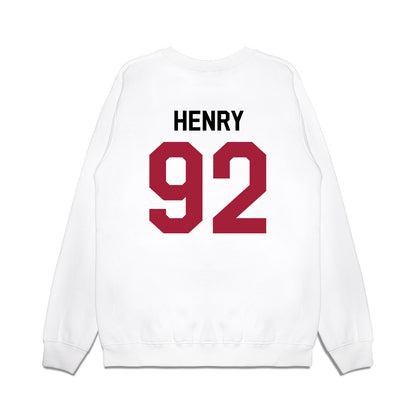 Oklahoma - NCAA Football : Jacob Henry - We're In Premium Crewneck Sweatshirt-1