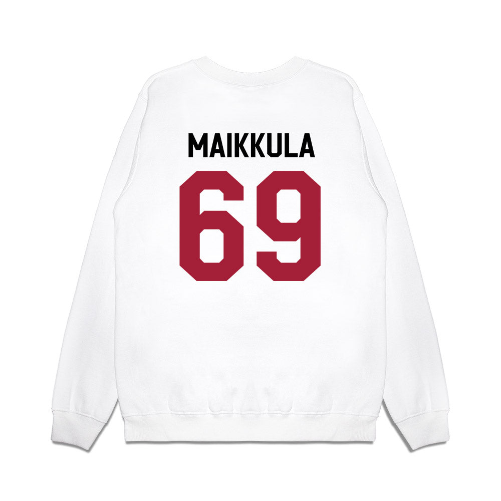 Oklahoma - NCAA Football : Jake Maikkula - We're In Premium Crewneck Sweatshirt-1