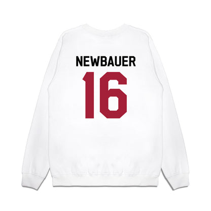 Oklahoma - NCAA Football : Whitt Newbauer - We're In Premium Crewneck Sweatshirt-1