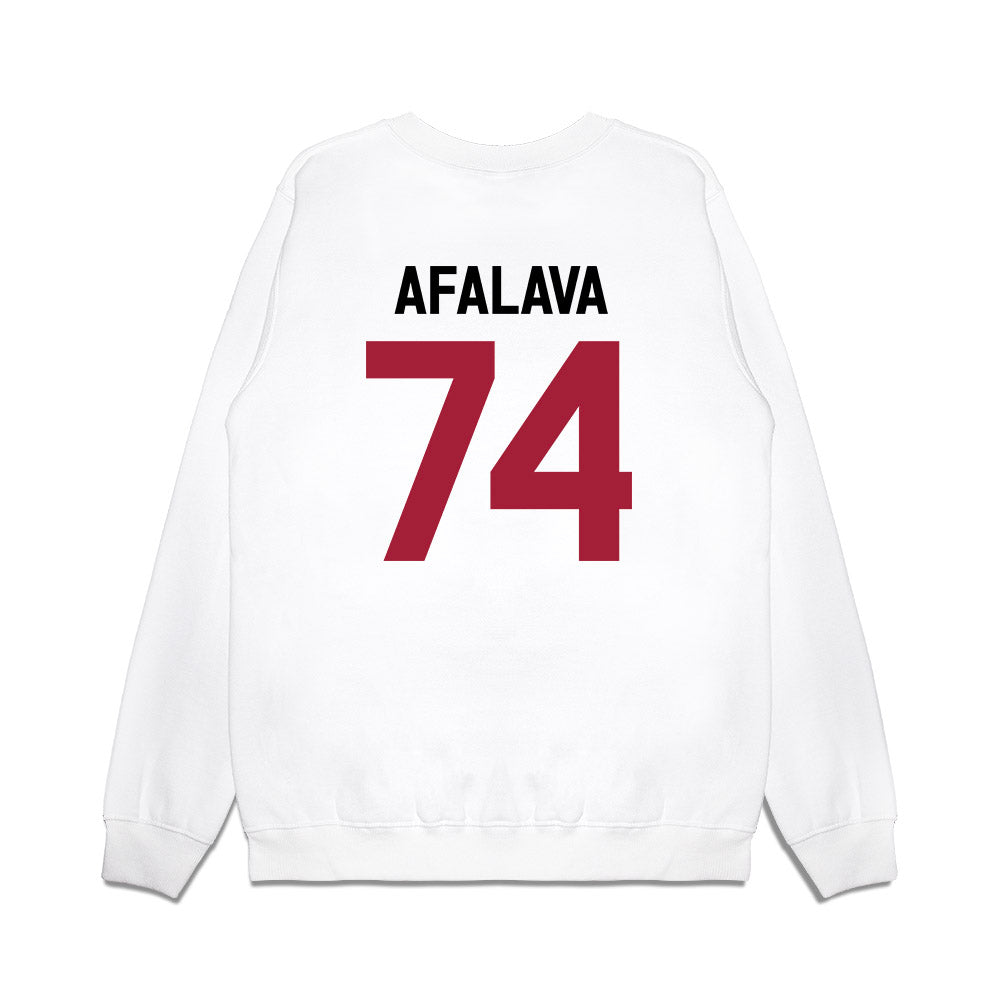 Oklahoma - NCAA Football : Darius Afalava - We're In Premium Crewneck Sweatshirt-1