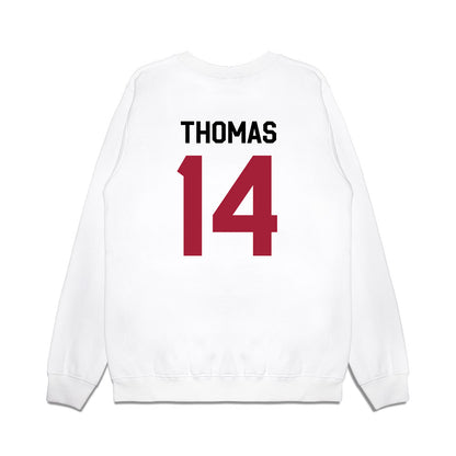 Oklahoma - NCAA Football : Elijah Thomas - We're In Premium Crewneck Sweatshirt-1