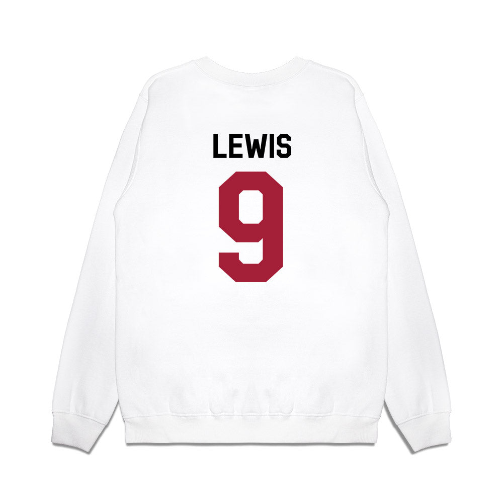 Oklahoma - NCAA Football : Keontez Lewis - We're In Premium Crewneck Sweatshirt-1