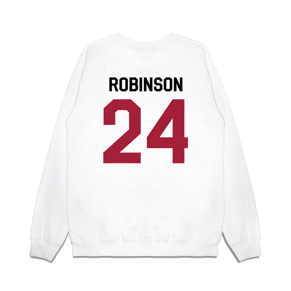 Oklahoma - NCAA Football : Xavier Robinson - We're In Premium Crewneck Sweatshirt-1