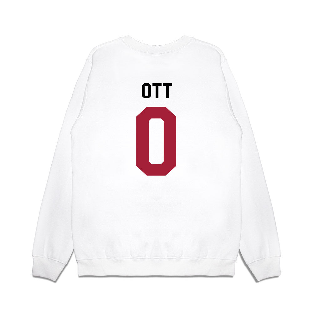 Oklahoma - NCAA Football : Jaydn Ott - We're In Premium Crewneck Sweatshirt-1