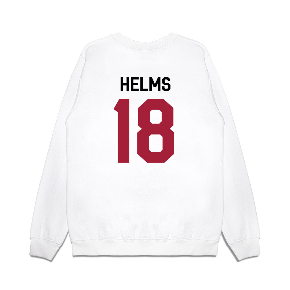 Oklahoma - NCAA Football : Kaden Helms - We're In Premium Crewneck Sweatshirt-1